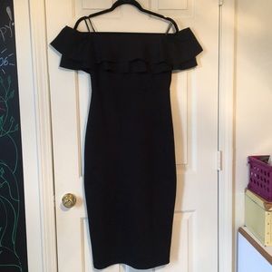 Zara off the shoulder midi dress
